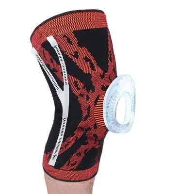 1 pcs Knee Patella Protector Brace Silicone Spring Knee Pad Basketball Running Compression Knee Sleeve Support Sports Kneepads