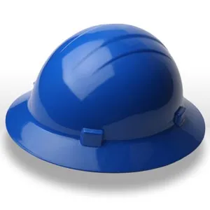 19226 ERB Safety Americana Ratchet Safety Helmets,Hard hat,Standard full brim,Polyethylene,Blue