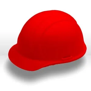 19364 ERB Safety Americana Safety Helmets,Hard hat,Slotted,standard,Polyethylene,Red
