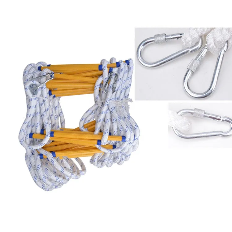 20m Resin Anti-skid Firefighting Rope Ladder Aerial Work Soft Ladder Rescue Ladder