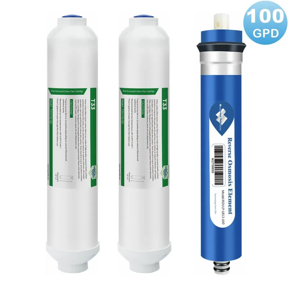 36/50/75/100/150 GPD RO Water Filter Combo Pack for Hydroponic Aquarium Reverse Osmosis System