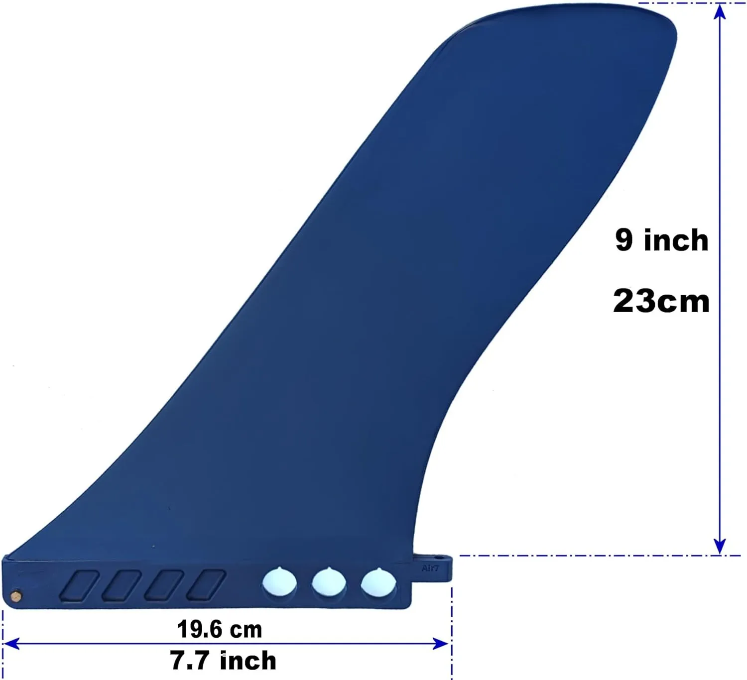 9" US box center Fin Safety Flex Soft replacement for longboard Race SUP Cruise Stand up Paddleboard River Surf Fishing airSUP AIR7 Skeg with Screw