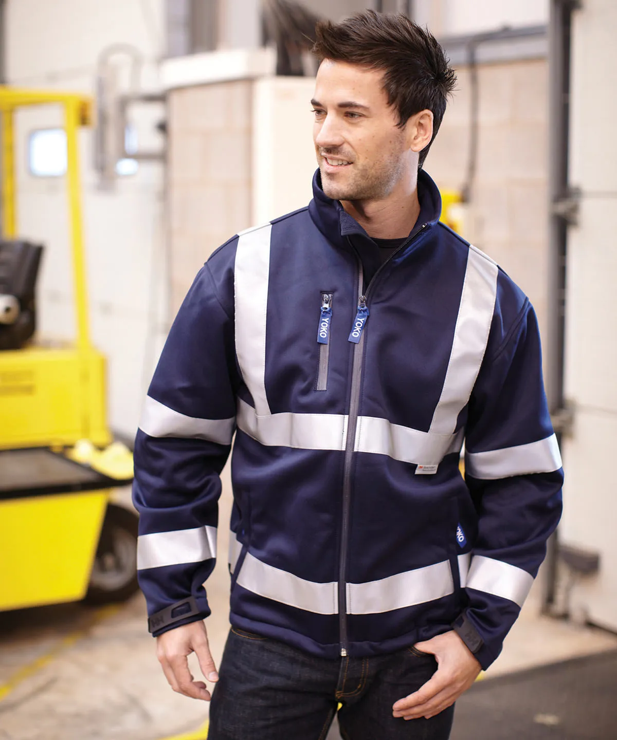 Black - Hi-vis softshell jacket (HVK09)