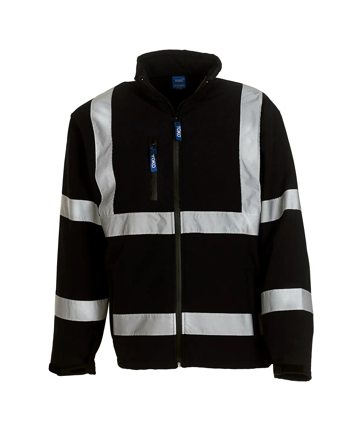Black - Hi-vis softshell jacket (HVK09)