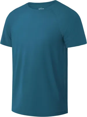 Boys UPF 50  Mesh Athletic Quick Dry T-Shirts Moisture Wicking Active Short Sleeve Mesh Shirts Tops for Boys