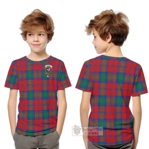 Byres (Byses) Tartan Kid T-Shirt with Family Crest