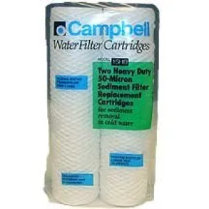 Campbell 1SHD-12 50-Micron Sediment Filter - 4 Filter Pack