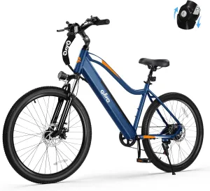 Cityone Electric Bike for Adults 26" Ebike with 2.1" Tire,Built-in Removable Battery, Peak 750&1200W Motor Ebikes with 7/21 Speed Carbon Steel Mountain Bicycle