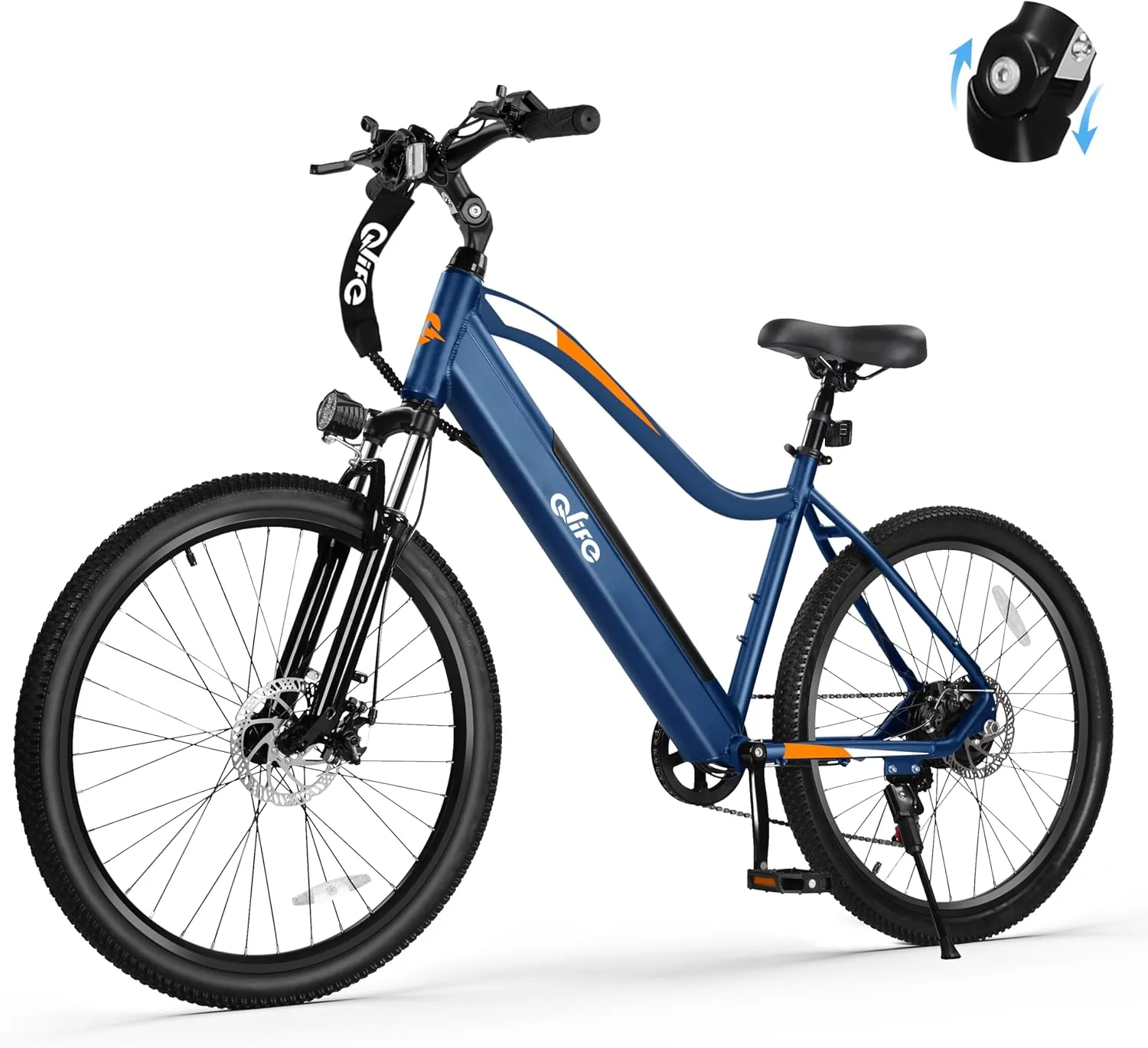 Cityone Electric Bike for Adults 26" Ebike with 2.1" Tire,Built-in Removable Battery, Peak 750&1200W Motor Ebikes with 7/21 Speed Carbon Steel Mountain Bicycle