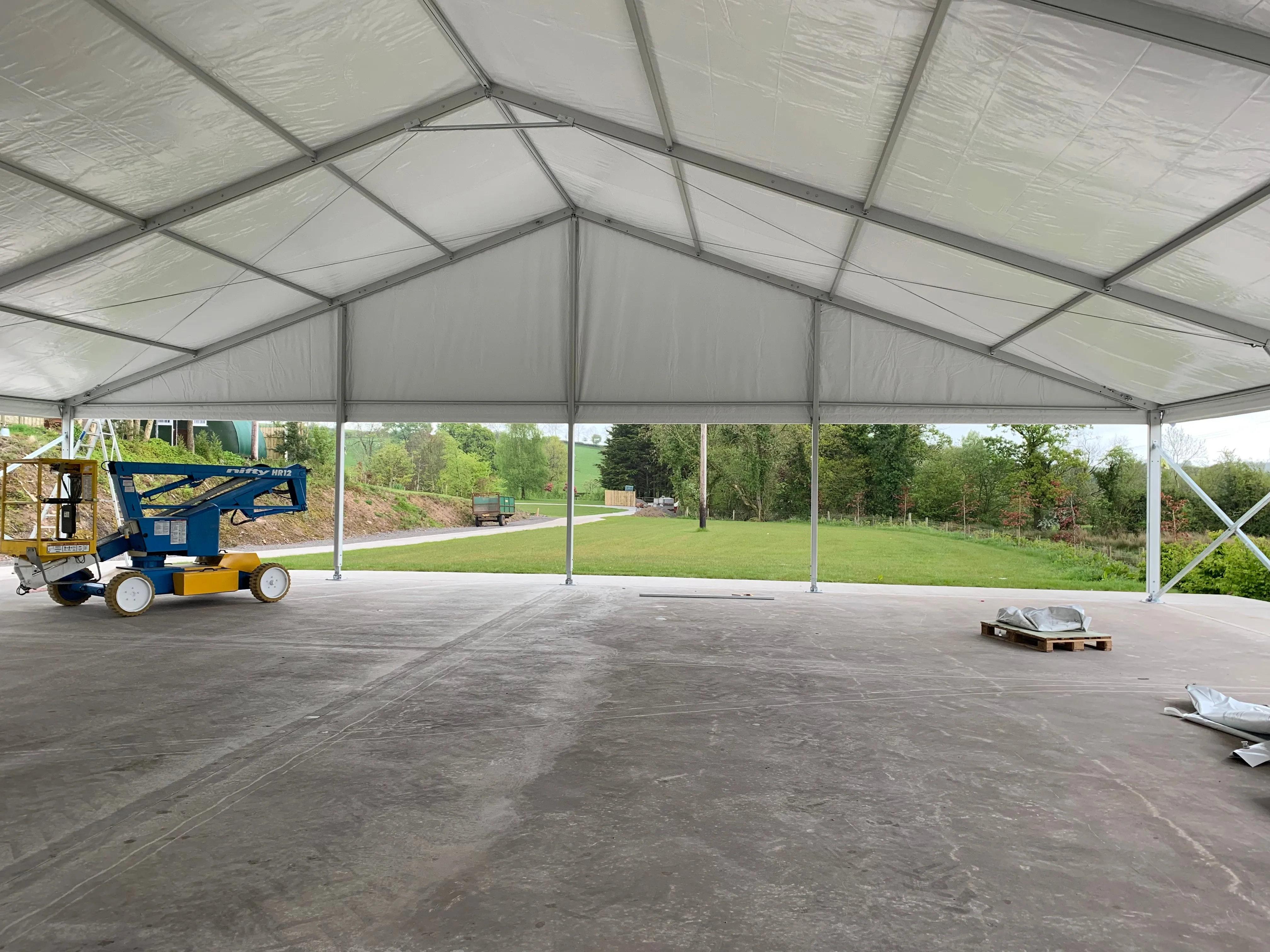 Clearspan Tent, 18M X 25M Plain Wall