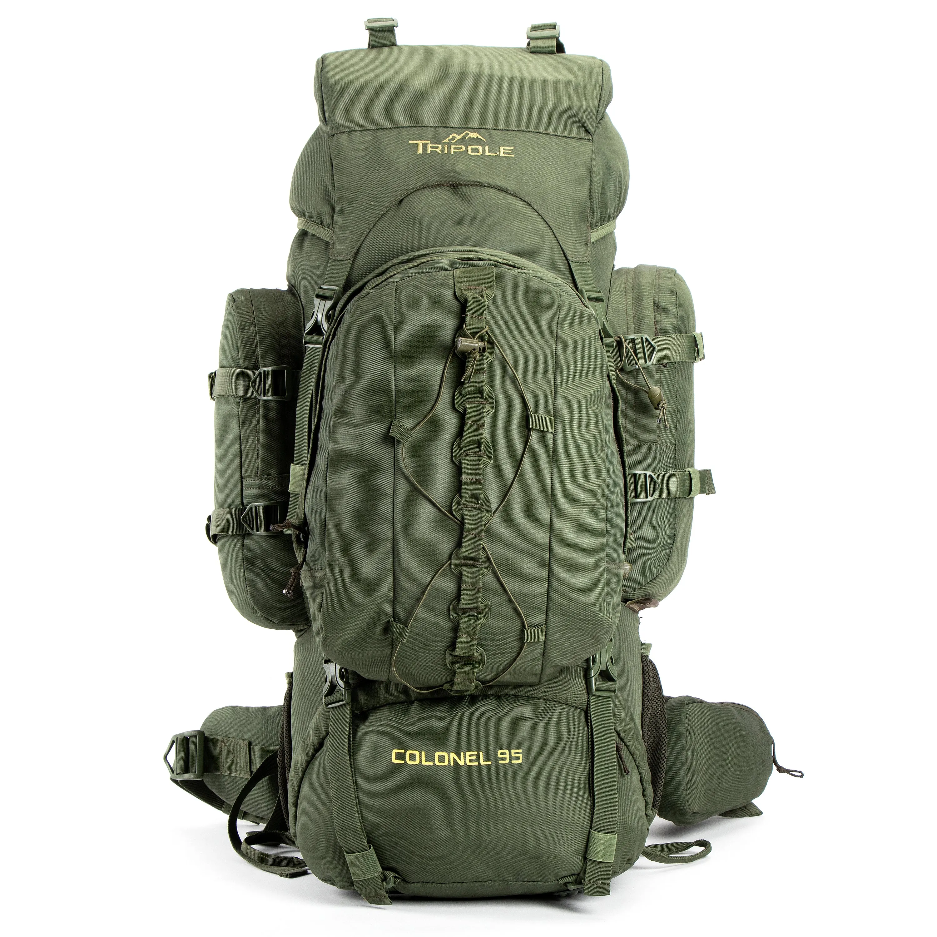 Colonel Pro 95 L Rucksack With Organizer Pack Army Green