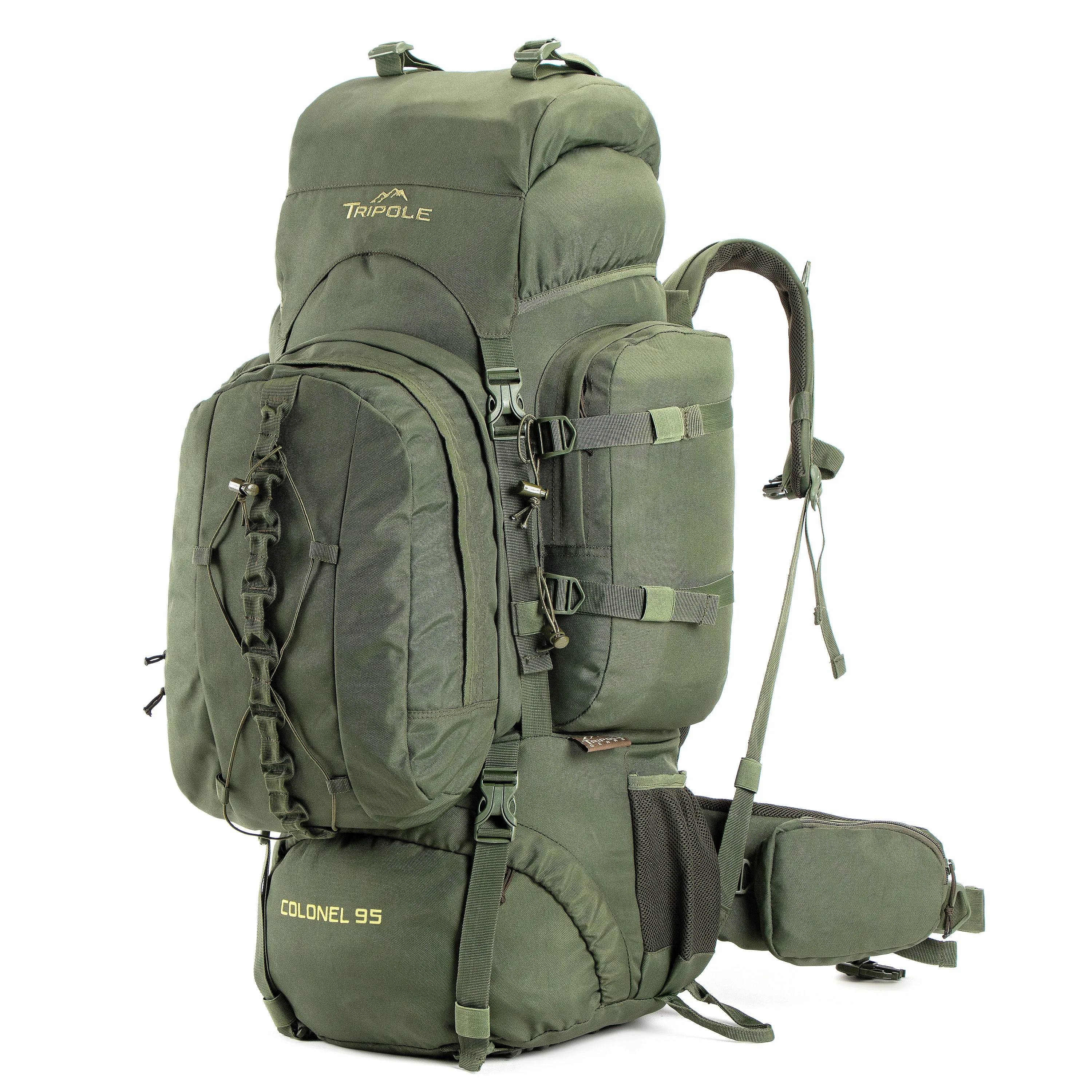 Colonel Pro 95 L Rucksack With Organizer Pack Army Green