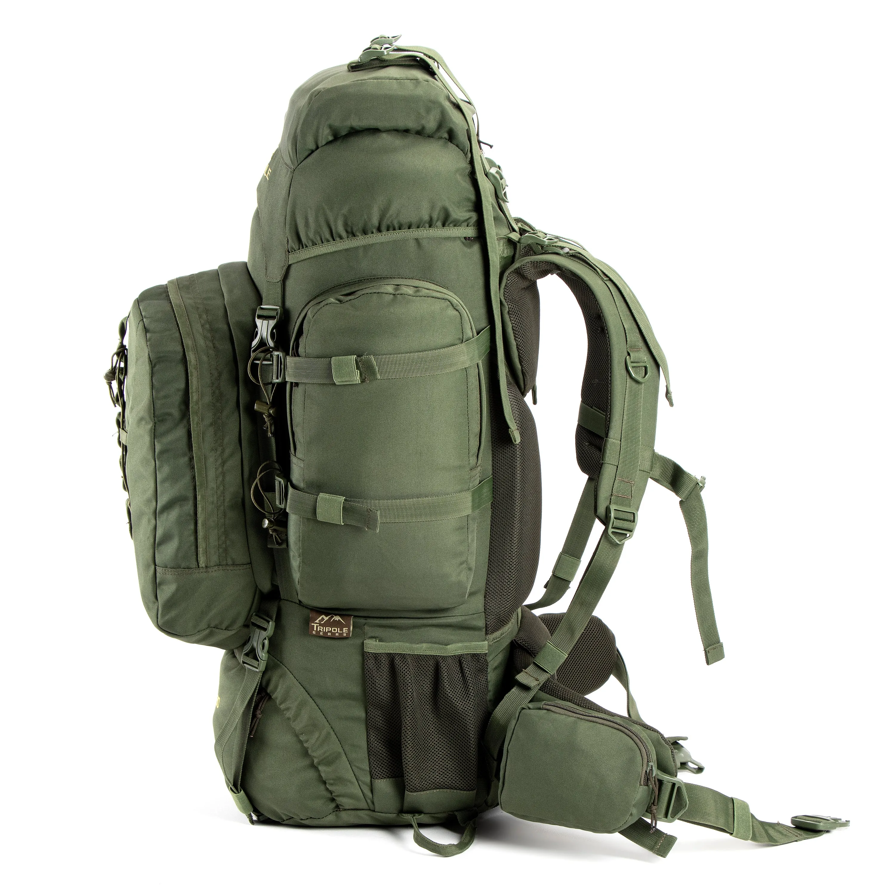 Colonel Pro 95 L Rucksack With Organizer Pack Army Green