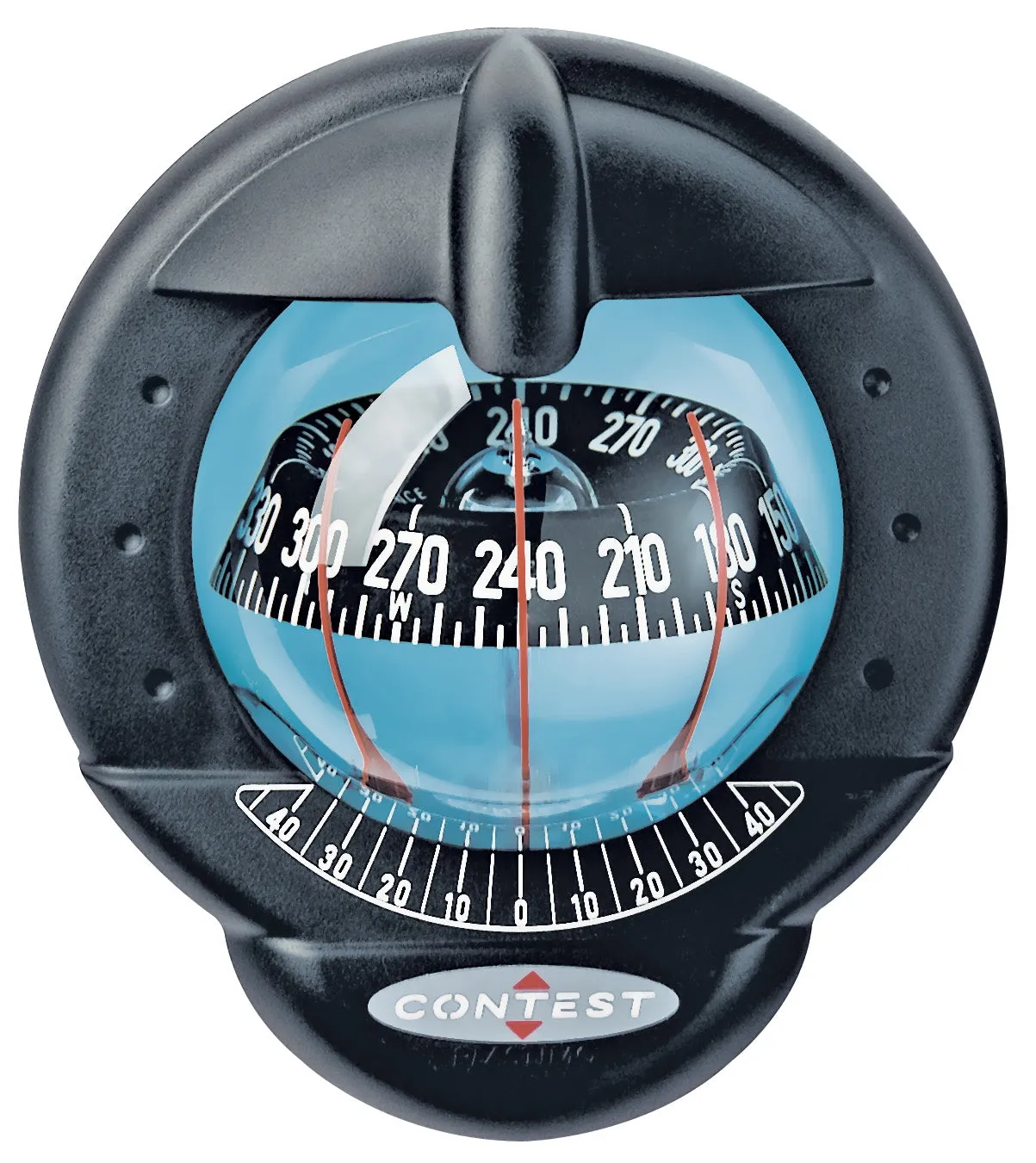 CONTEST 101 SAILBOAT COMPASS - BLACK WITH BLACK CARD