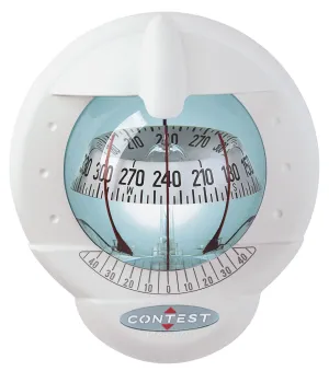CONTEST 101 SAILBOAT COMPASS - WHITE WITH WHITE CARD