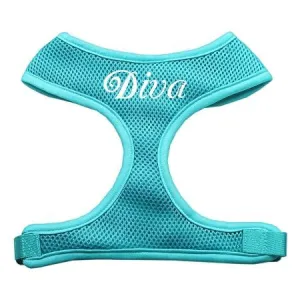 Diva Design Soft Mesh Harnesses Aqua Extra Large
