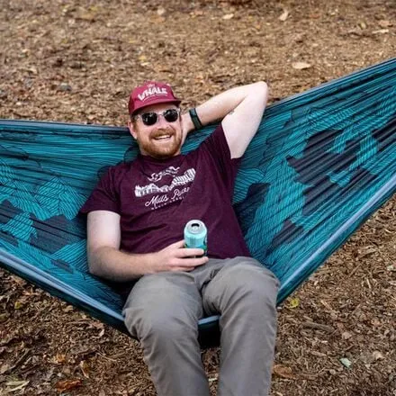 DoubleNest Eagles Nest Outfitters Print Hammock, Mountains to Sea/Grey