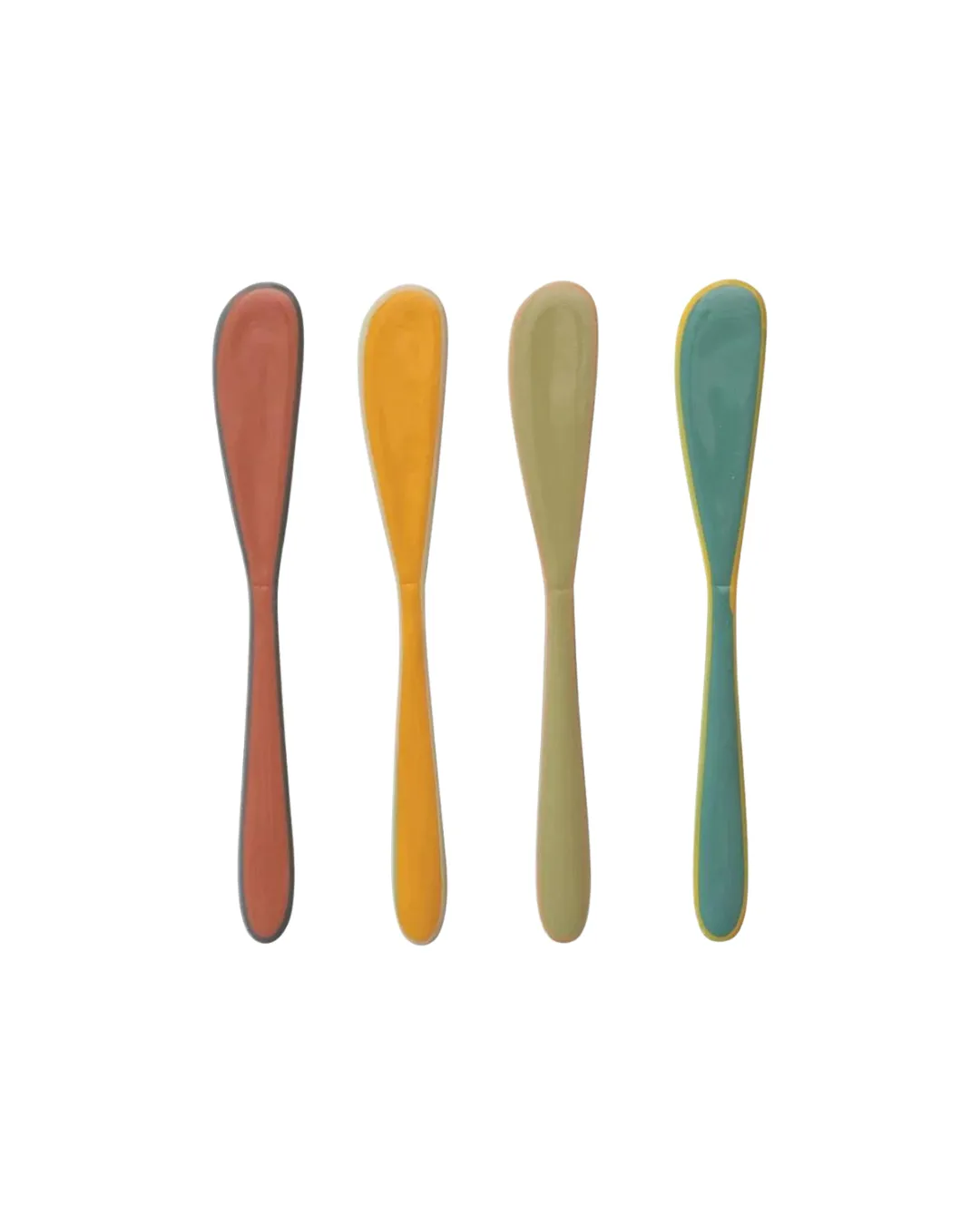 Enameled Stainless Steel Canape Knives