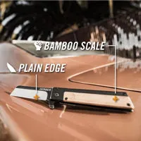 Fastball Quadrant Modern Folding Knife Bamboo (Blister - EN)