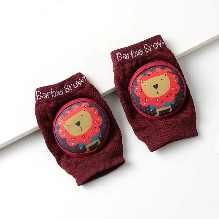 Infant Non- Slip Mesh Thin Cotton Breathable Crawling Protective  Kneepads