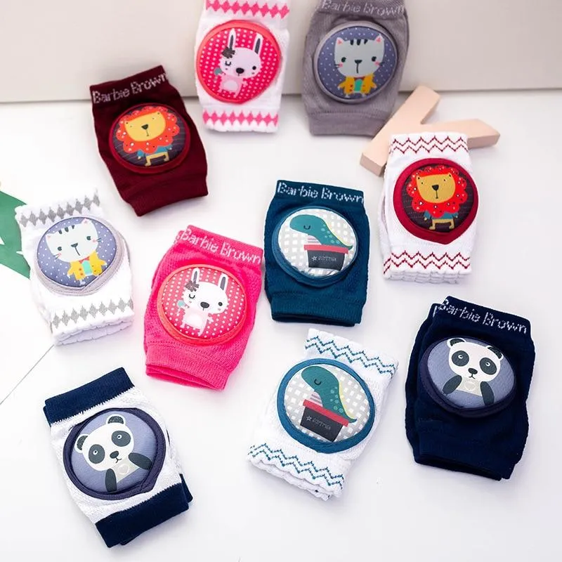 Infant Non- Slip Mesh Thin Cotton Breathable Crawling Protective  Kneepads