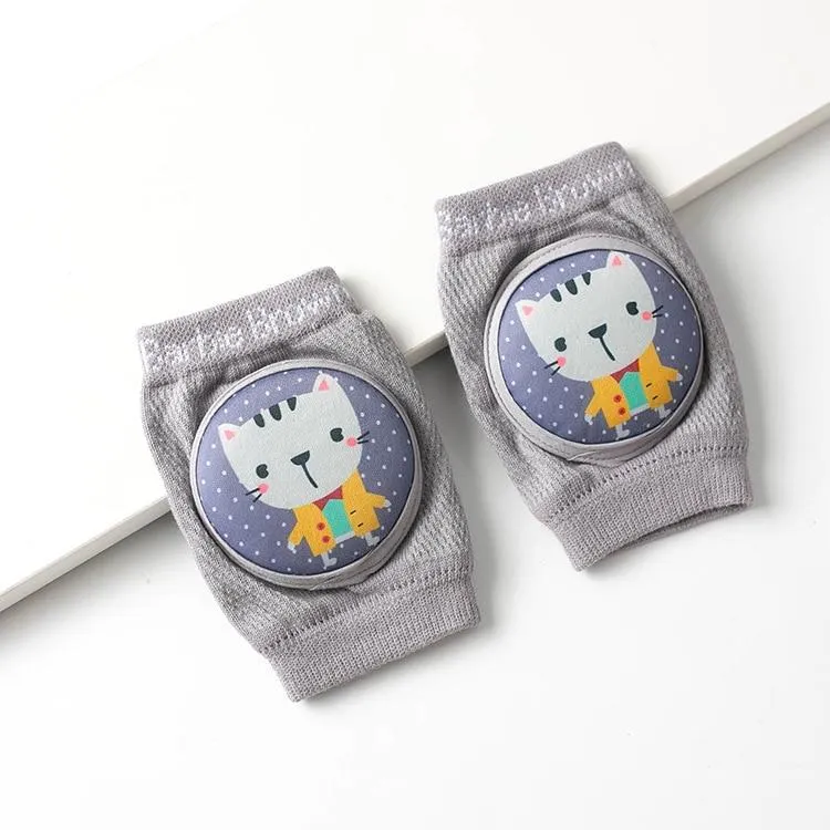 Infant Non- Slip Mesh Thin Cotton Breathable Crawling Protective  Kneepads