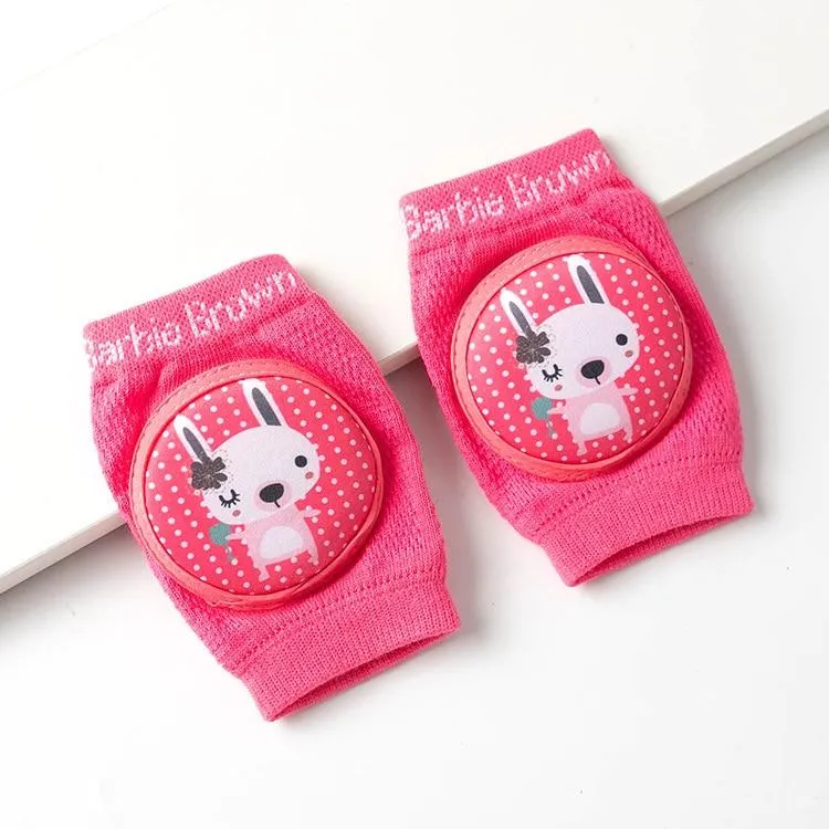 Infant Non- Slip Mesh Thin Cotton Breathable Crawling Protective  Kneepads