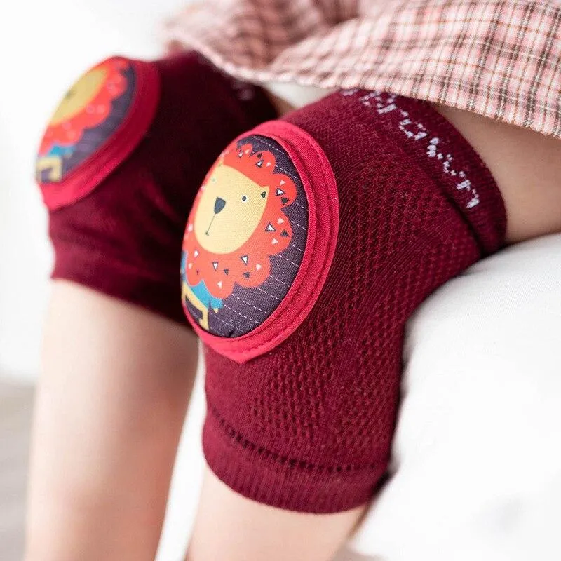 Infant Non- Slip Mesh Thin Cotton Breathable Crawling Protective  Kneepads