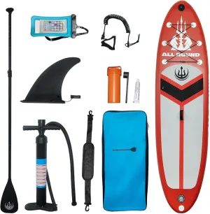 Inflatable Stand Up Paddle Board,106 x 33 Paddle Boards with Full SUP Accessories,Surfboard for Adults,Youth of All Skill Levels,Anti-Slip EVA Deck,Lightweight & Wide Stable,for Sea,Lake