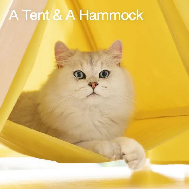 Mewoofun Pet Portable Folding Tent Cat Hammock House Easy Assembly for