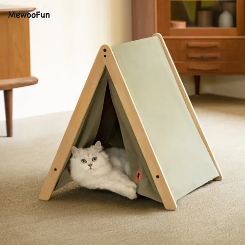 Mewoofun Pet Portable Folding Tent Cat Hammock House Easy Assembly for