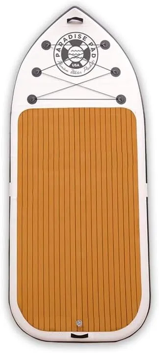 Multi Person Extra Wide Family Paddle Board, Party Sup, 4 Person XL Jumbo Sup, Holds up to 1,250 lbs, Stand Up Inflatable Paddleboard, 12' x 5' x 8" Thick Paradise Pad