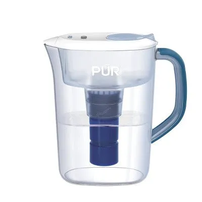 Open Box - PUR PLUS 7 Cup Pitcher with Filter Change Light - Ocean