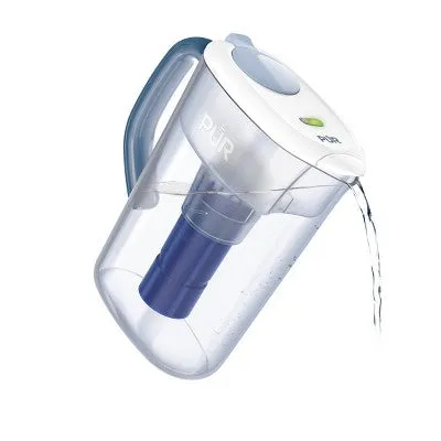 Open Box - PUR PLUS 7 Cup Pitcher with Filter Change Light - Ocean