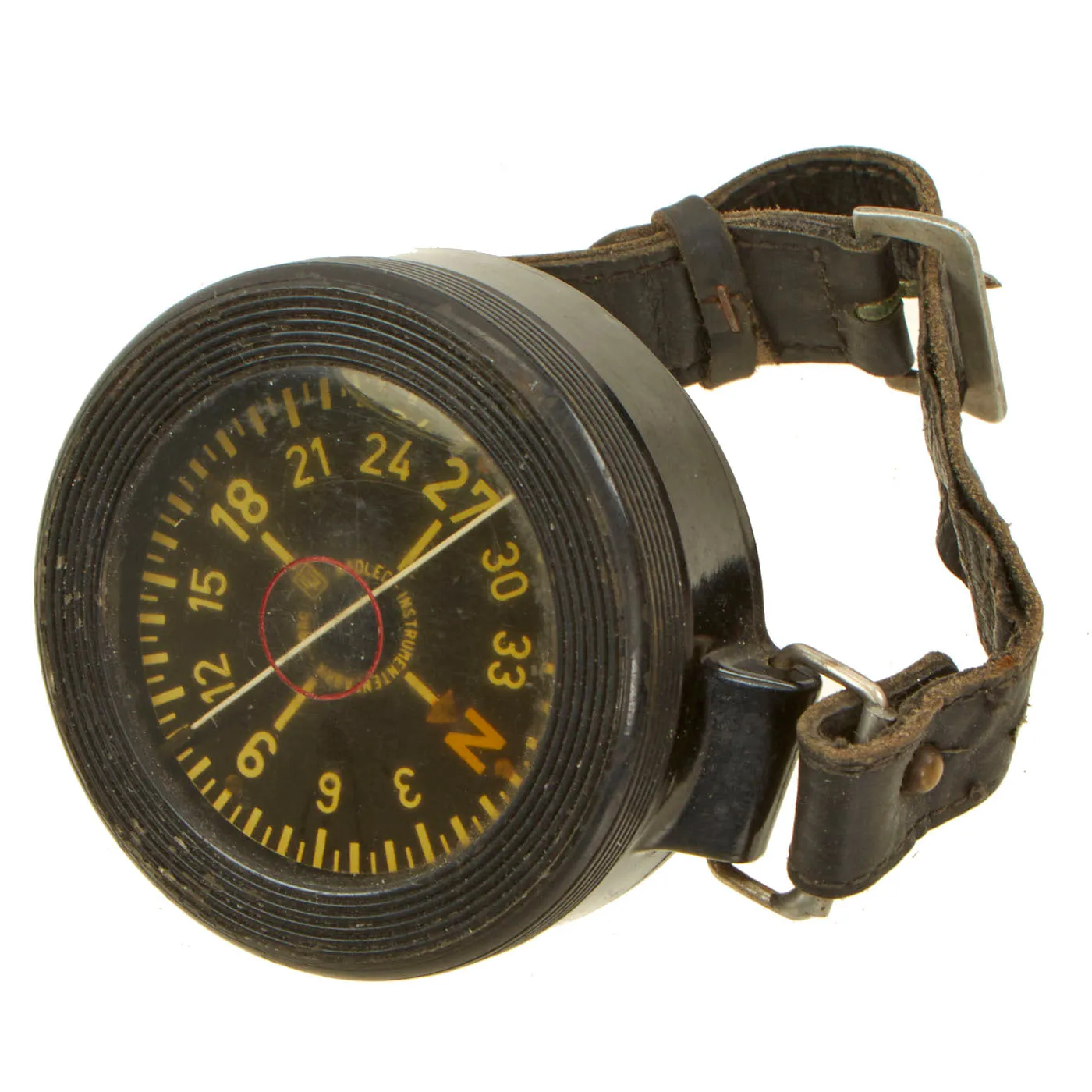 Original German WWII Luftwaffe Aviator Early Model AK 39 Wrist Compass by Kadlec