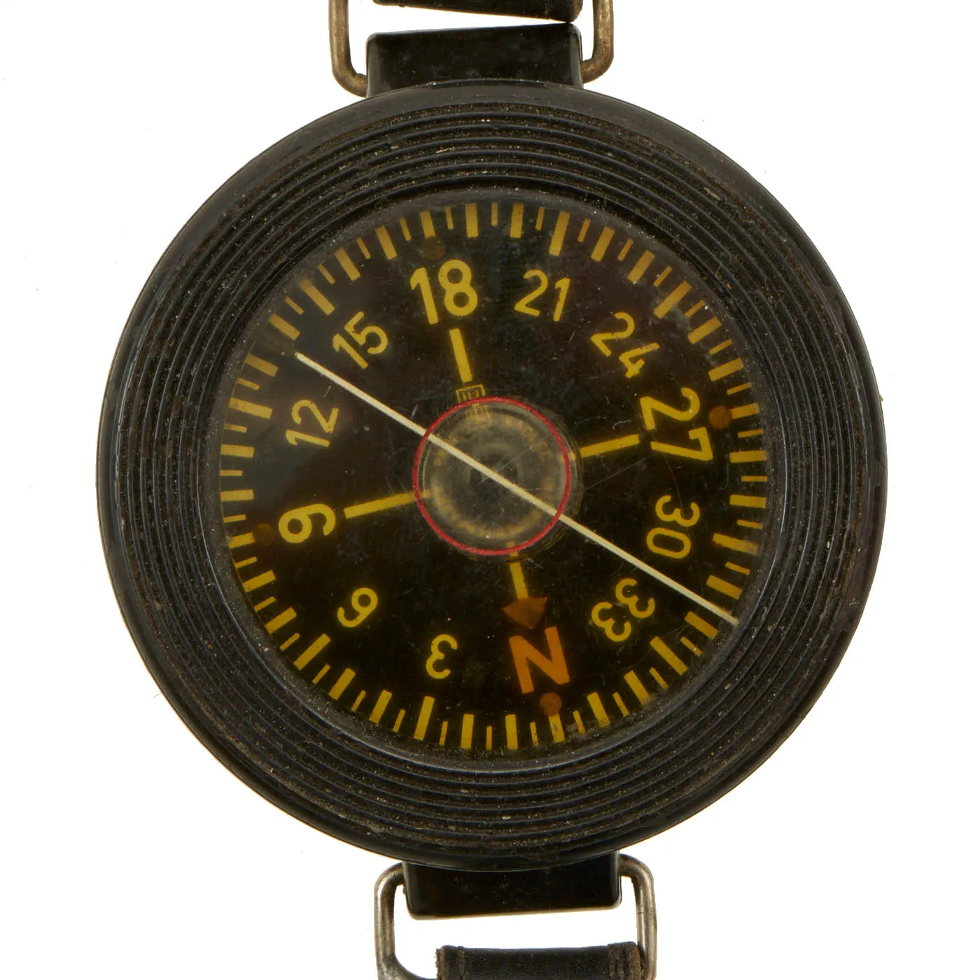 Original German WWII Luftwaffe Aviator Early Model AK 39 Wrist Compass by Kadlec