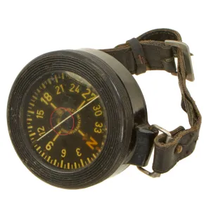 Original German WWII Luftwaffe Aviator Early Model AK 39 Wrist Compass by Kadlec