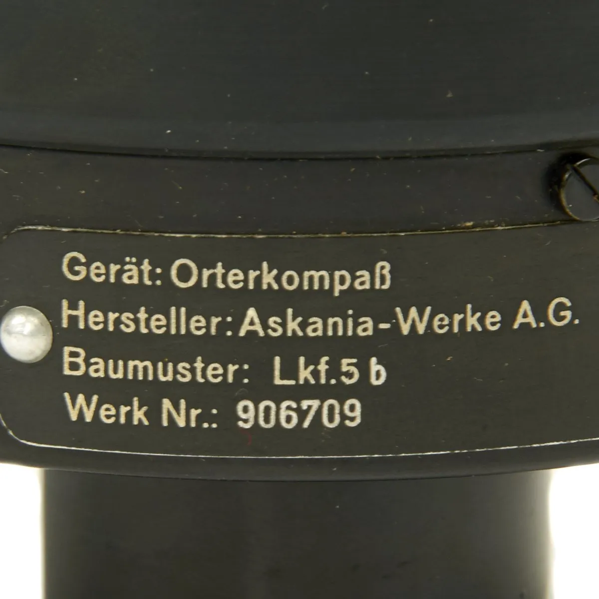 Original German WWII Luftwaffe Junkers Aircraft Compass Orterkompass Lkf 5b in Leather Case - Dated 1938