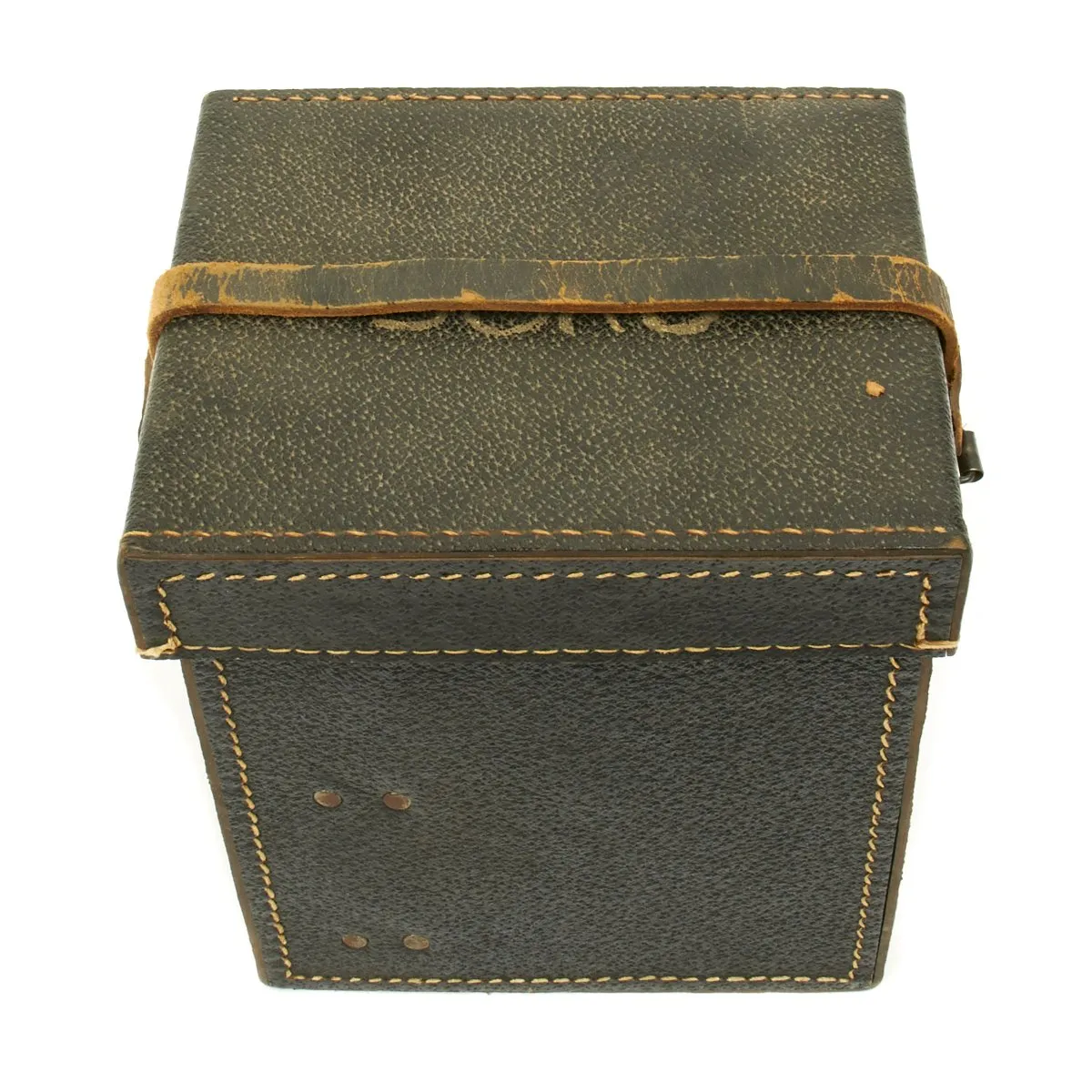 Original German WWII Luftwaffe Junkers Aircraft Compass Orterkompass Lkf 5b in Leather Case - Dated 1938