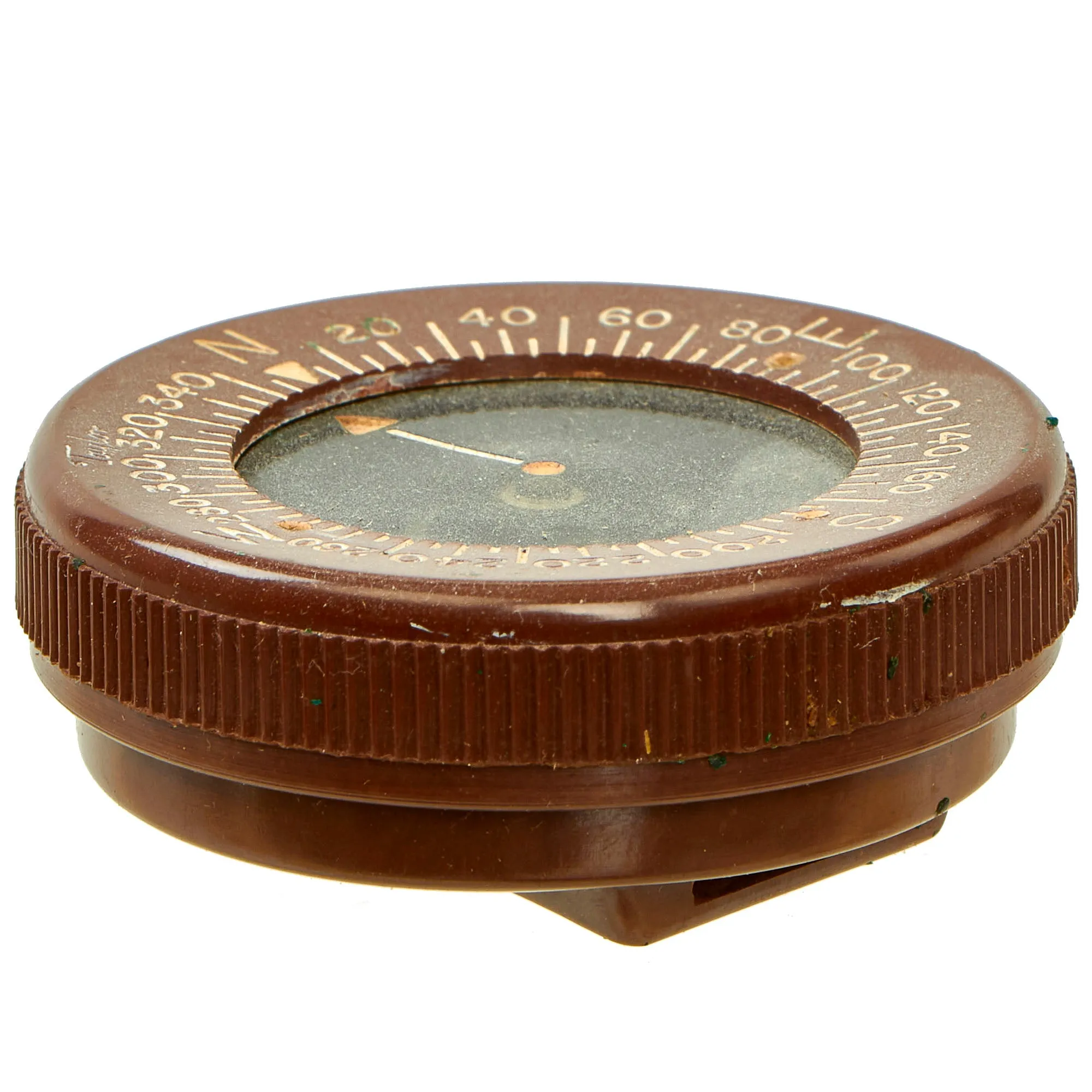 Original U.S. WWII Unissued Paratrooper Liquid Filled Wrist Compass by Taylor with Leather Wrist Band and Original Box