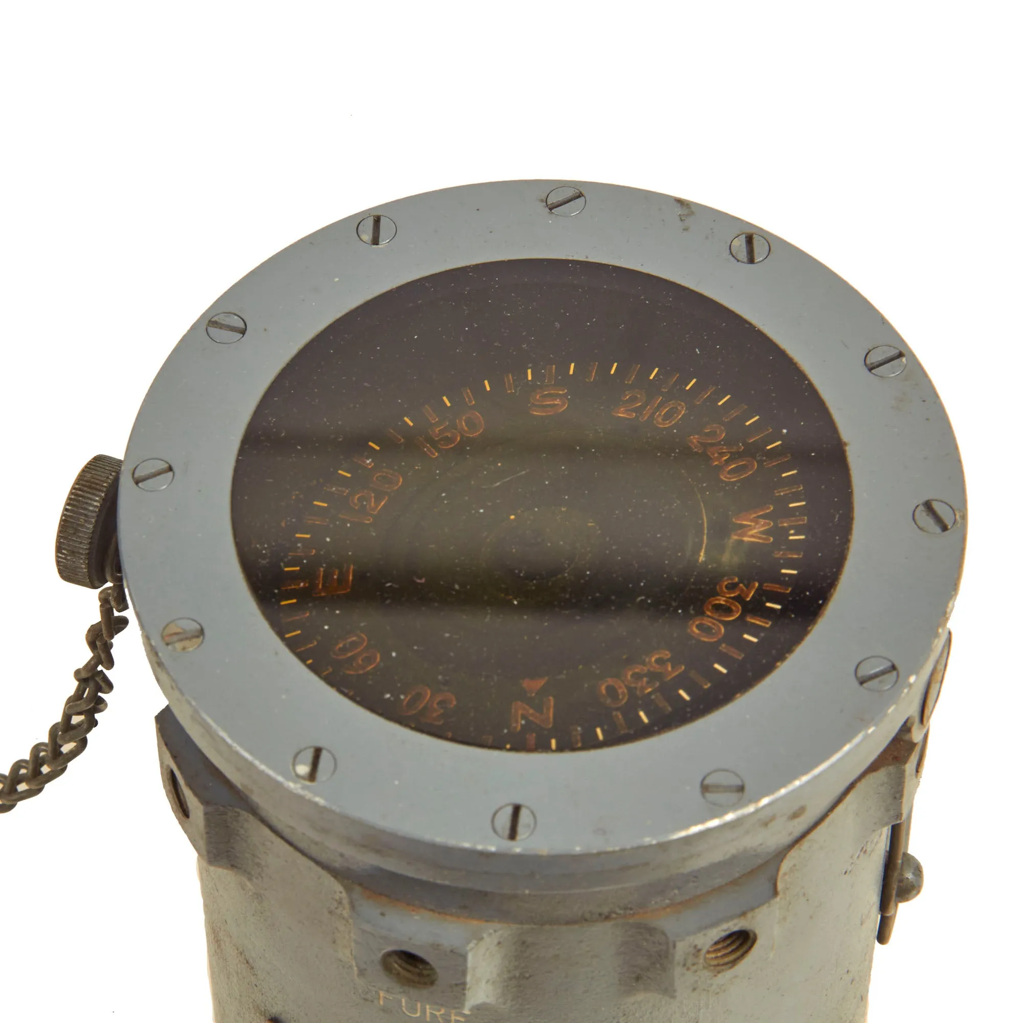 Original U.S. WWII US Navy Bureau of Ships No. 5 Compass by C.G. Conn. Ltd
