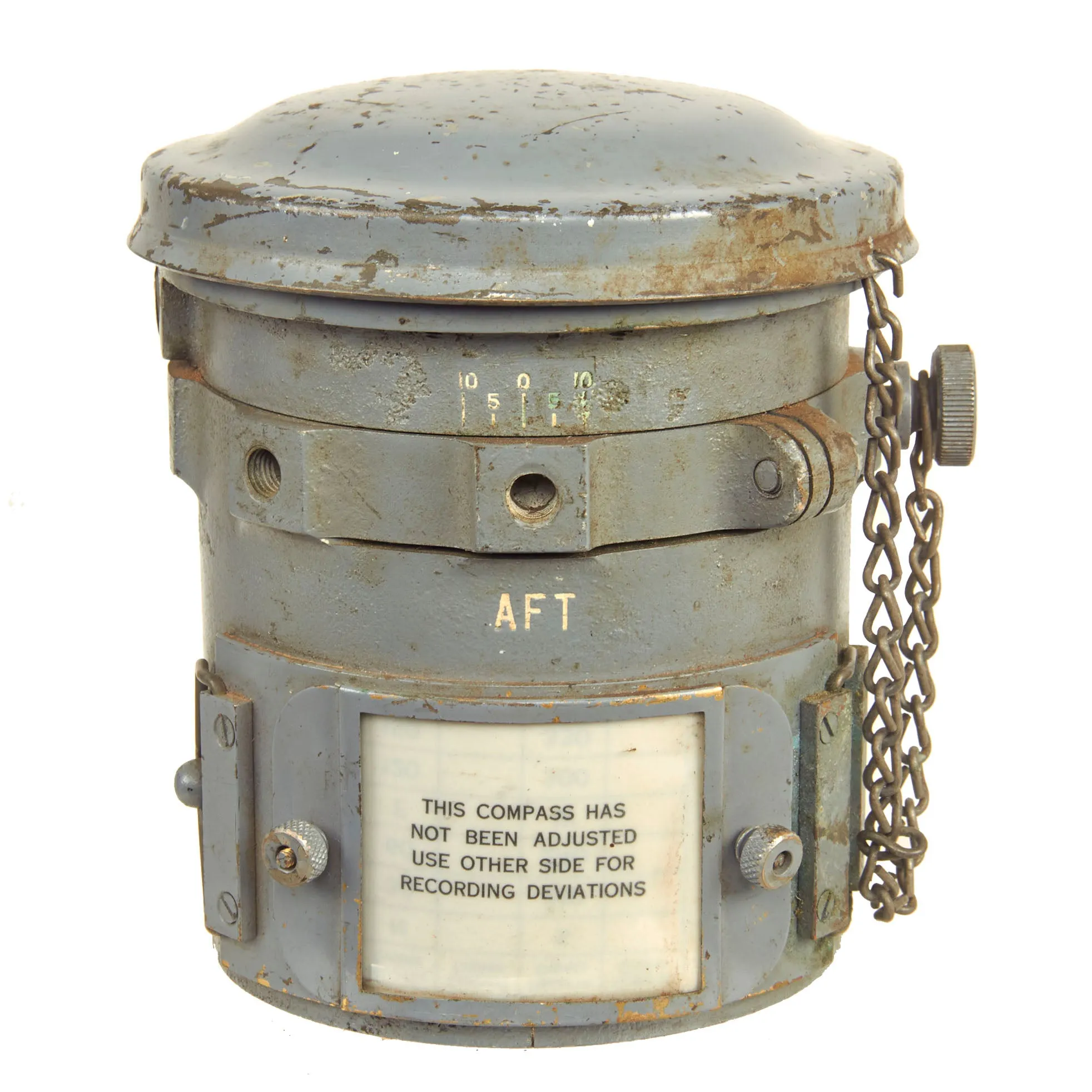 Original U.S. WWII US Navy Bureau of Ships No. 5 Compass by C.G. Conn. Ltd