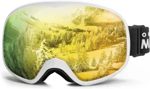 OutdoorMaster Owl Kids Ski Goggles OTG Anti-Fog Snowboard Goggles with 100% UV Protection
