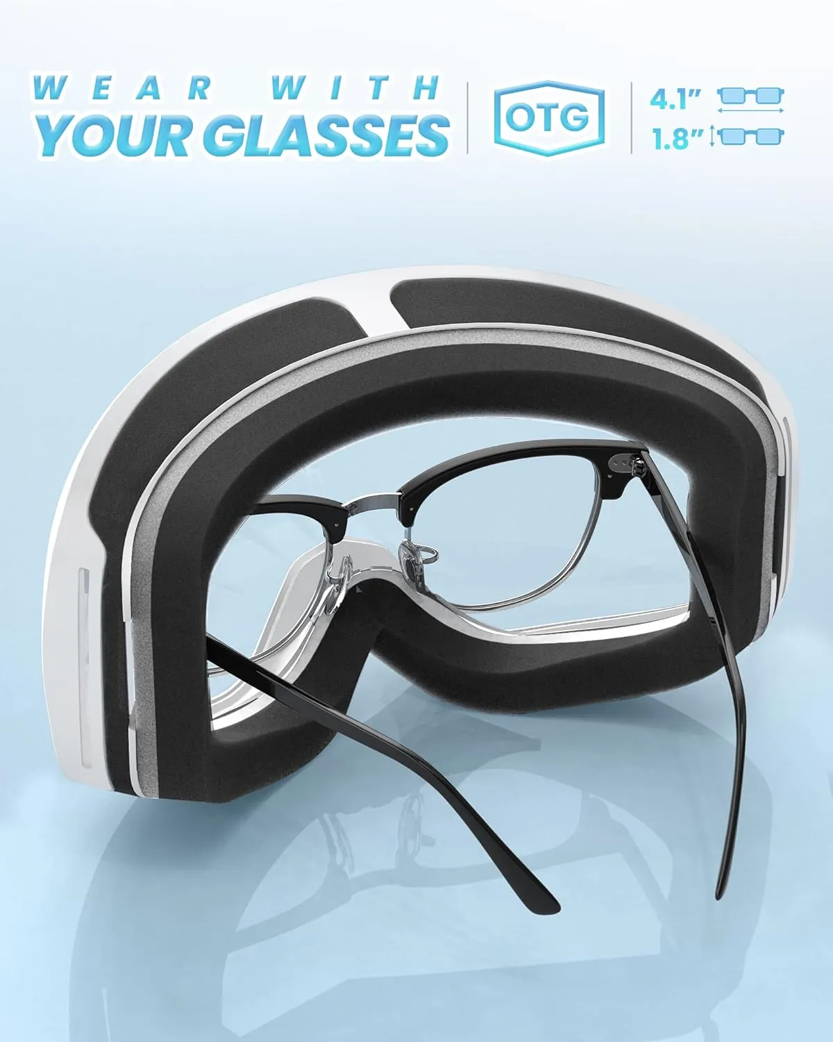 OutdoorMaster Owl Kids Ski Goggles OTG Anti-Fog Snowboard Goggles with 100% UV Protection