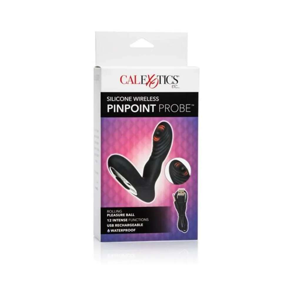 Pinpoint Probe Silicone Wireless Black Prostate Massager