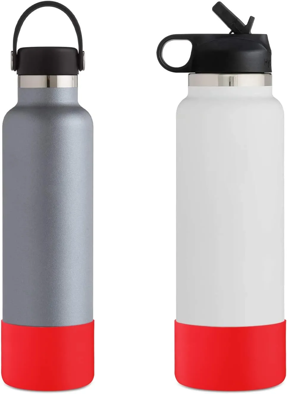 Protective Boot for Hydroflask Water Bottle 12oz - 40oz, BPA Free Bottom Silicone Sleeve Cover, Compatible with All Water Bottles with Bottom Width of 2.87-3.56in
