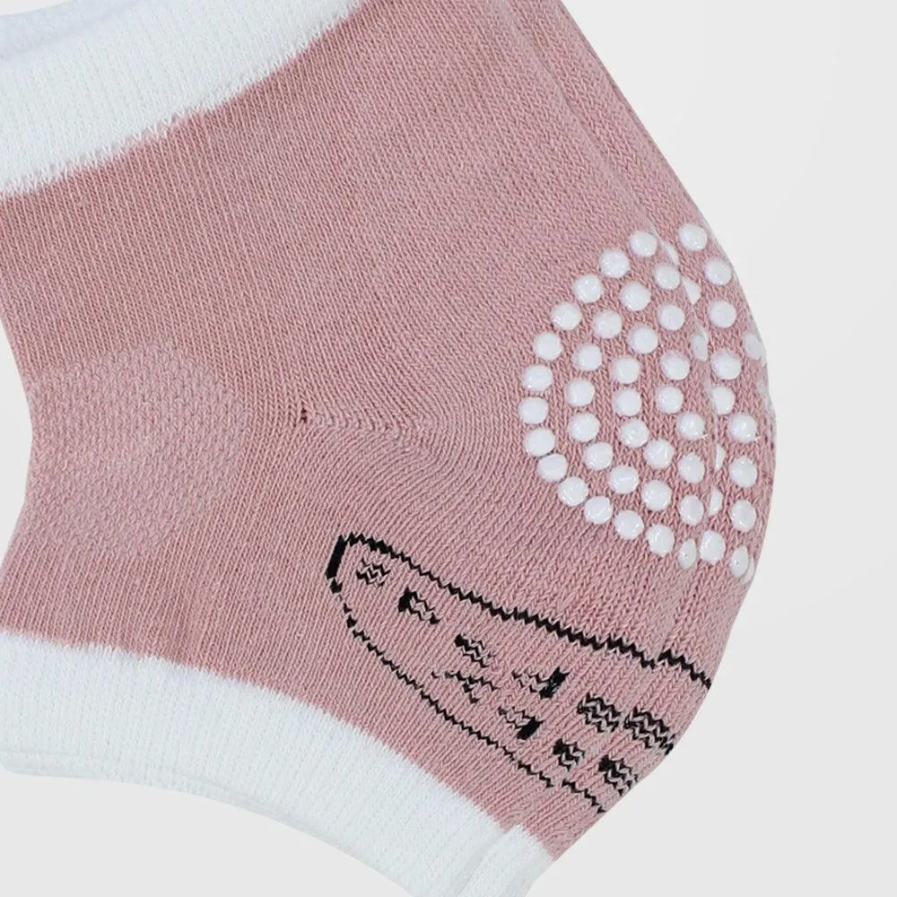 Salmon Baby Knee Pads For Crawling