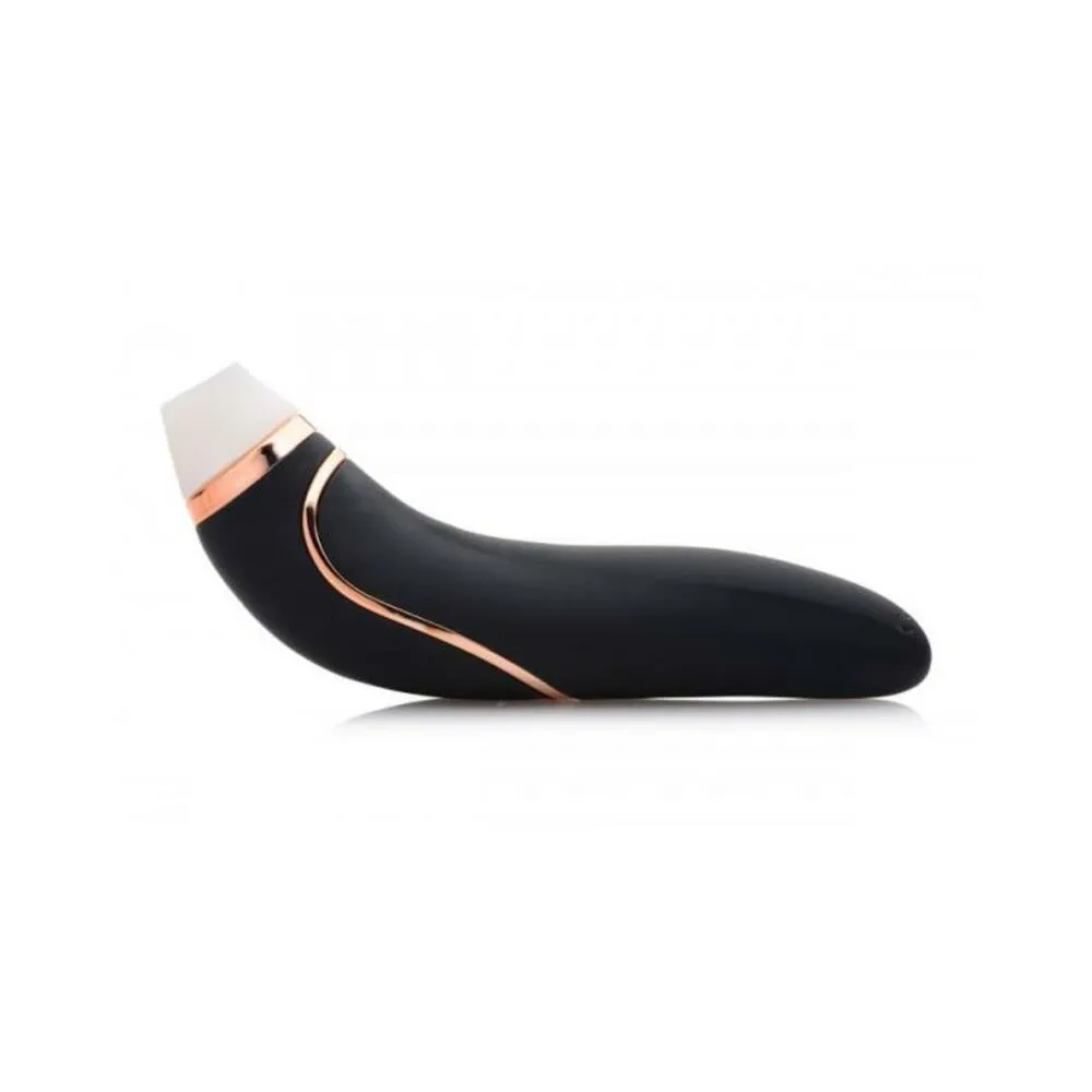 Shegasm Deluxe Clitoral Stimulator And Vibe Black