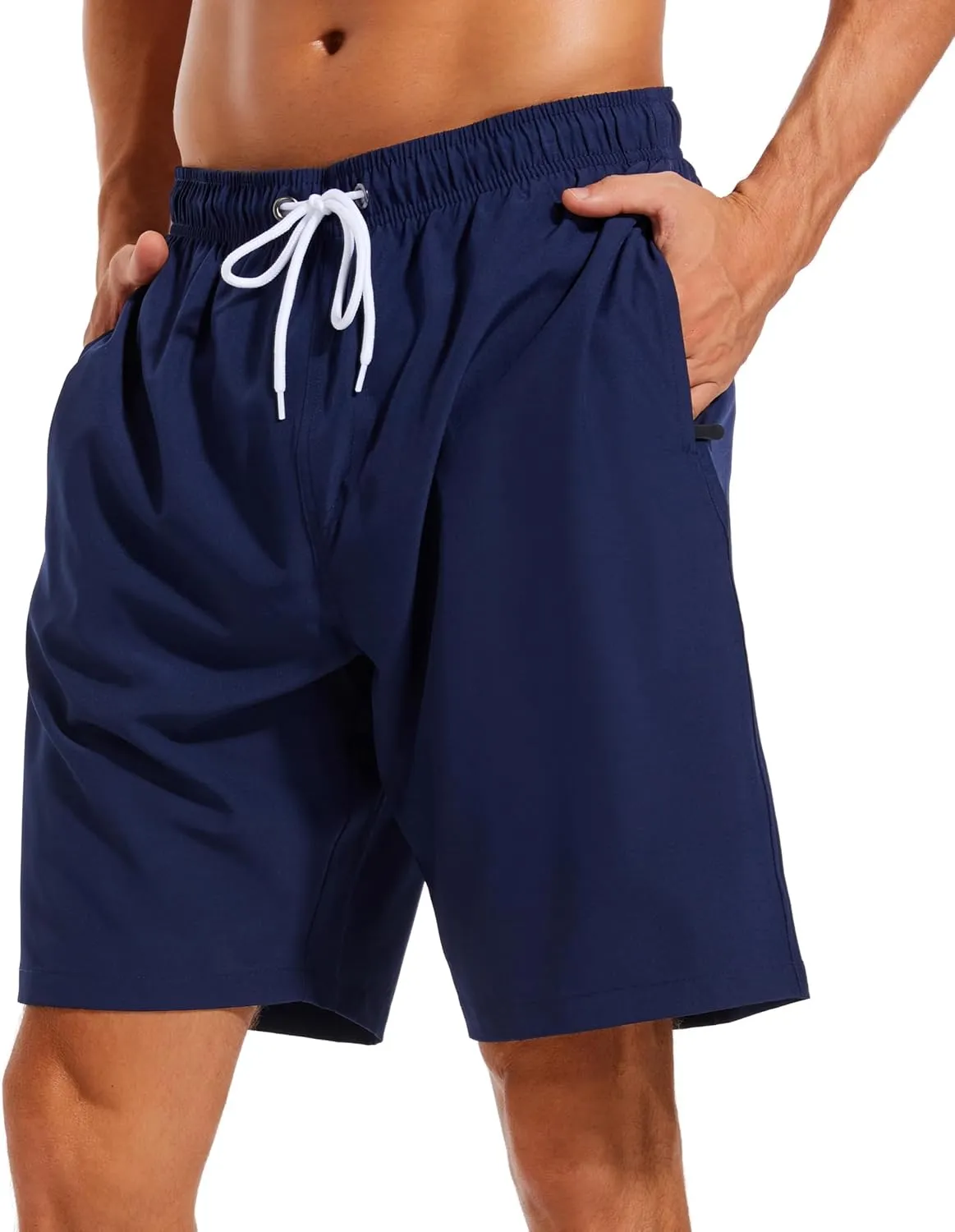 SILKWORLD Mens Swimming Shorts Quick Dry Beach Trunks Swimwear with Mesh Lining