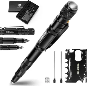 SULKADA Gift for Men Women, Tactical Pen Gift Set, Cool Gadget Stocking Stuffer,Unique Birthday Gift Ideal